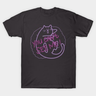 INU INU's cat -you can't see me! T-Shirt